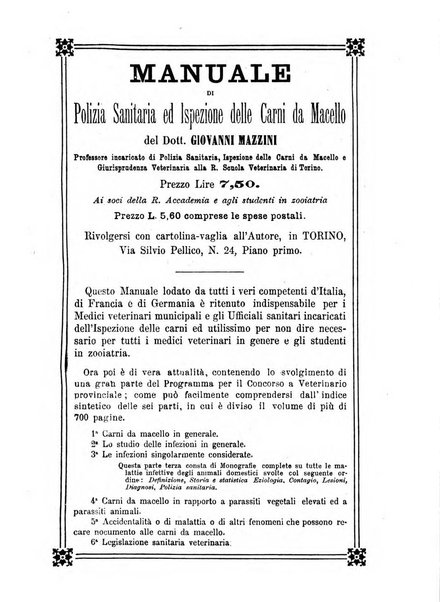 Archivio scientifico della Reale Società ed Accademia veterinaria italiana pubblicazione mensile