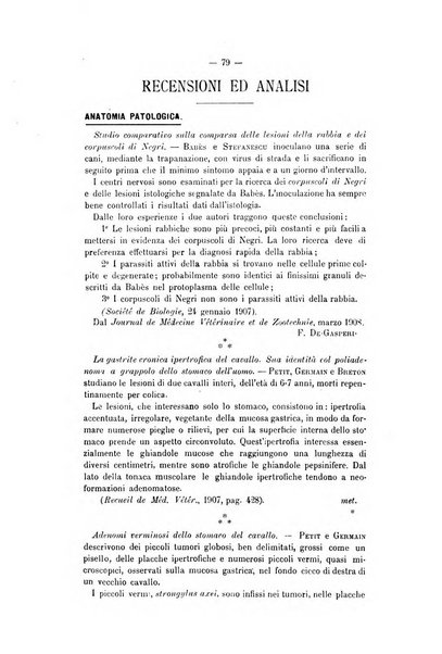 Archivio scientifico della Reale Società ed Accademia veterinaria italiana pubblicazione mensile