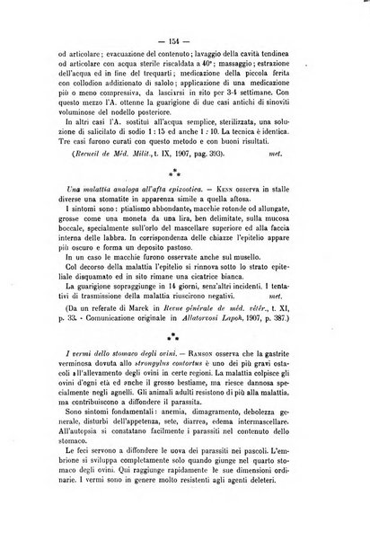 Archivio scientifico della Reale Società ed Accademia veterinaria italiana pubblicazione mensile