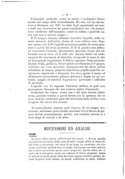 Archivio scientifico della Reale Società ed Accademia veterinaria italiana pubblicazione mensile