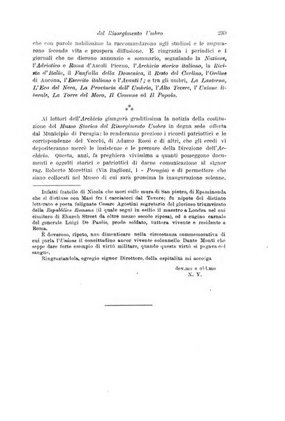 Archivio storico del Risorgimento umbro (1796-1870)