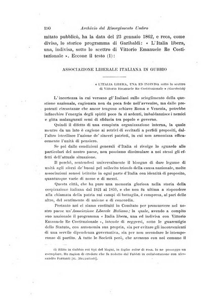 Archivio storico del Risorgimento umbro (1796-1870)