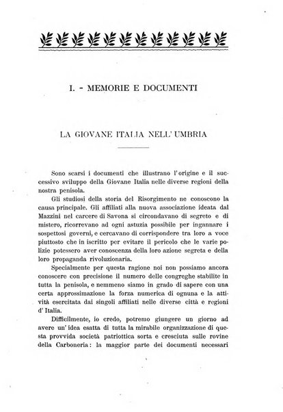 Archivio storico del Risorgimento umbro (1796-1870)