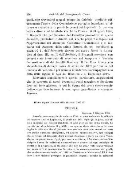 Archivio storico del Risorgimento umbro (1796-1870)