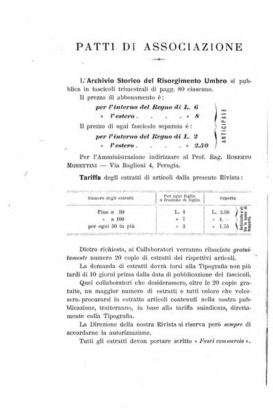 Archivio storico del Risorgimento umbro (1796-1870)