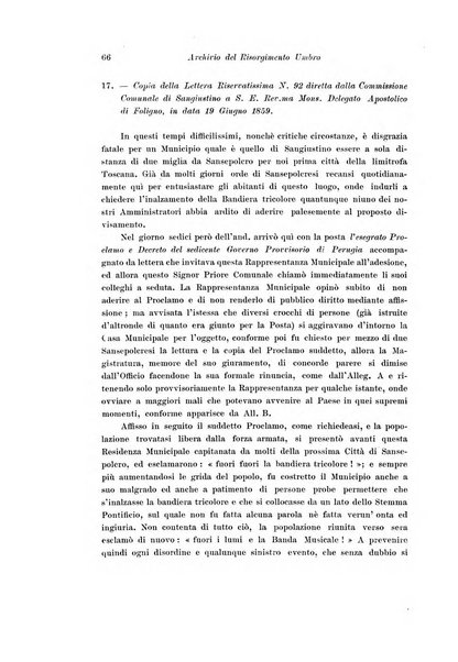 Archivio storico del Risorgimento umbro (1796-1870)