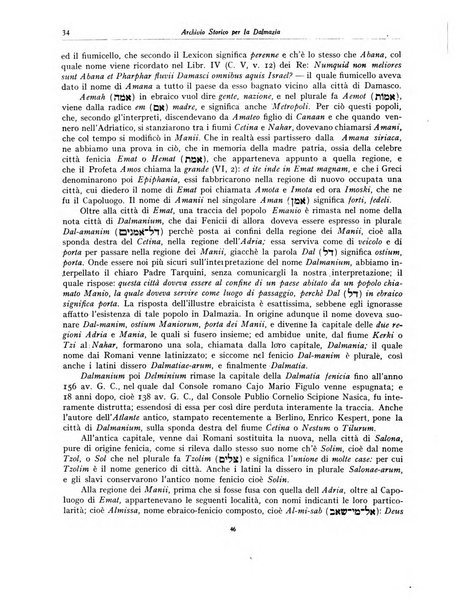 Archivio storico per la Dalmazia pubblicazione mensile