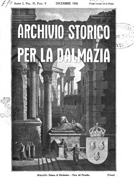 Archivio storico per la Dalmazia pubblicazione mensile