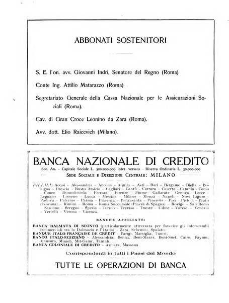 Archivio storico per la Dalmazia pubblicazione mensile