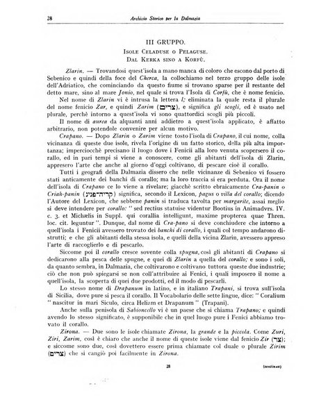 Archivio storico per la Dalmazia pubblicazione mensile