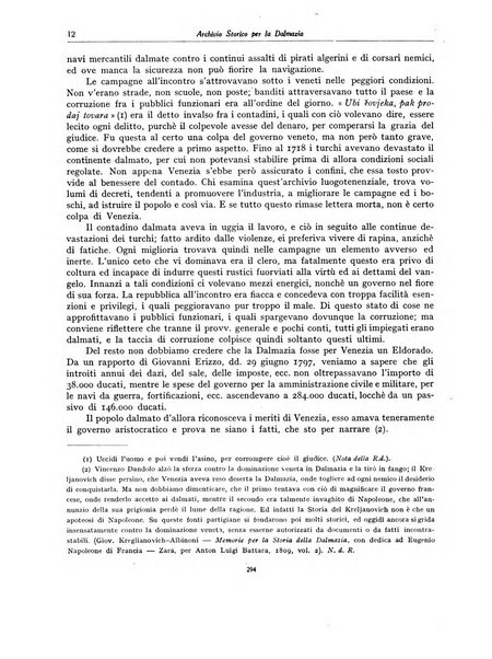 Archivio storico per la Dalmazia pubblicazione mensile