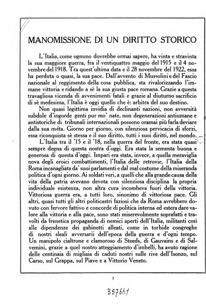 Archivio storico per la Dalmazia pubblicazione mensile