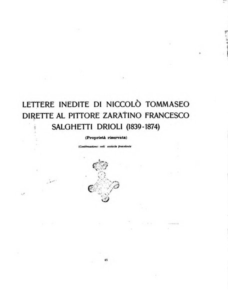 Archivio storico per la Dalmazia pubblicazione mensile