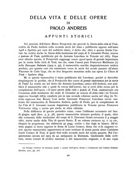 Archivio storico per la Dalmazia pubblicazione mensile