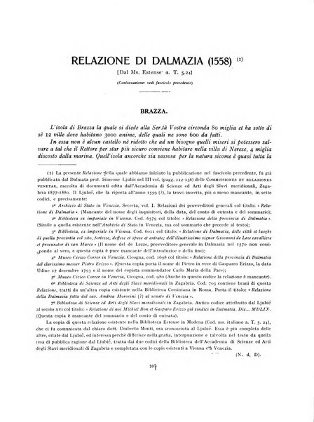 Archivio storico per la Dalmazia pubblicazione mensile