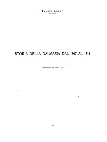 Archivio storico per la Dalmazia pubblicazione mensile