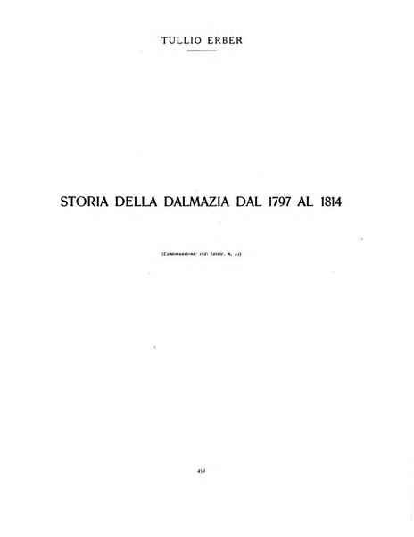 Archivio storico per la Dalmazia pubblicazione mensile