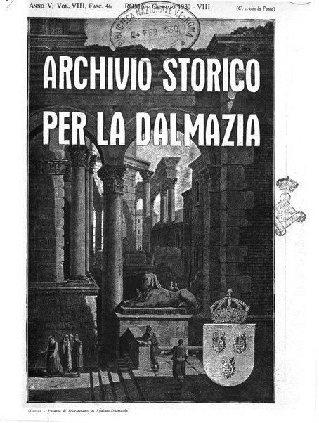 Archivio storico per la Dalmazia pubblicazione mensile