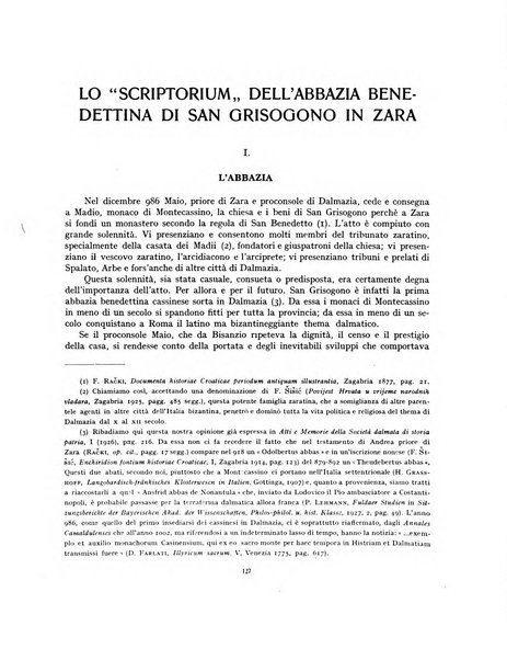 Archivio storico per la Dalmazia pubblicazione mensile