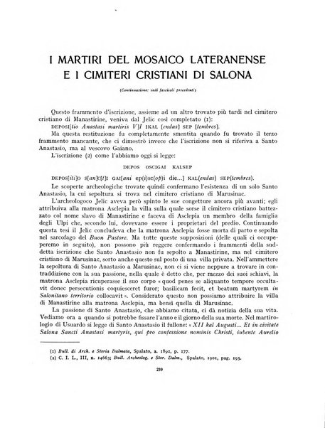 Archivio storico per la Dalmazia pubblicazione mensile