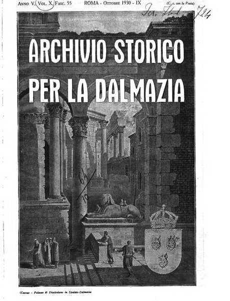 Archivio storico per la Dalmazia pubblicazione mensile