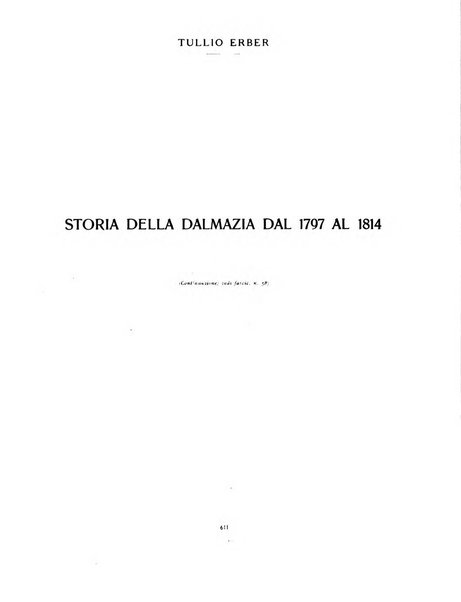 Archivio storico per la Dalmazia pubblicazione mensile