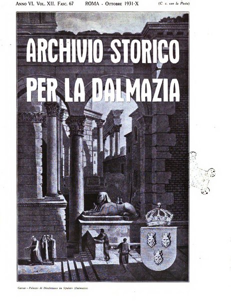 Archivio storico per la Dalmazia pubblicazione mensile