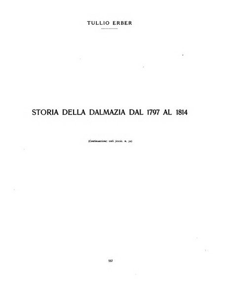 Archivio storico per la Dalmazia pubblicazione mensile