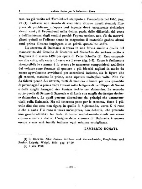 Archivio storico per la Dalmazia pubblicazione mensile