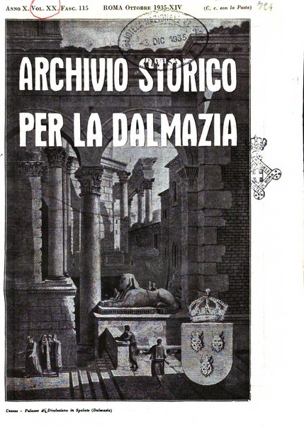 Archivio storico per la Dalmazia pubblicazione mensile