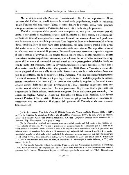 Archivio storico per la Dalmazia pubblicazione mensile