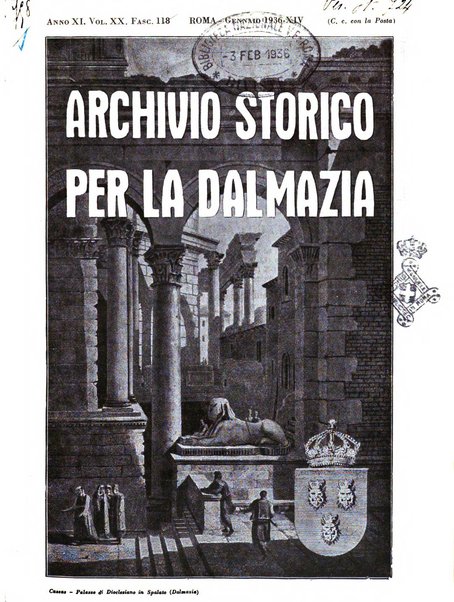 Archivio storico per la Dalmazia pubblicazione mensile