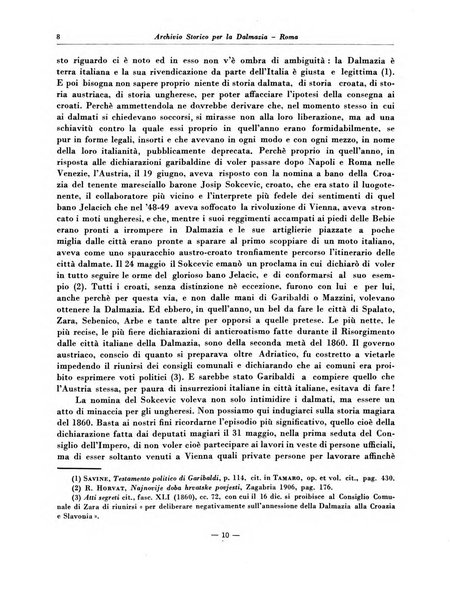 Archivio storico per la Dalmazia pubblicazione mensile