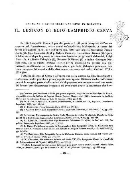 Archivio storico per la Dalmazia pubblicazione mensile