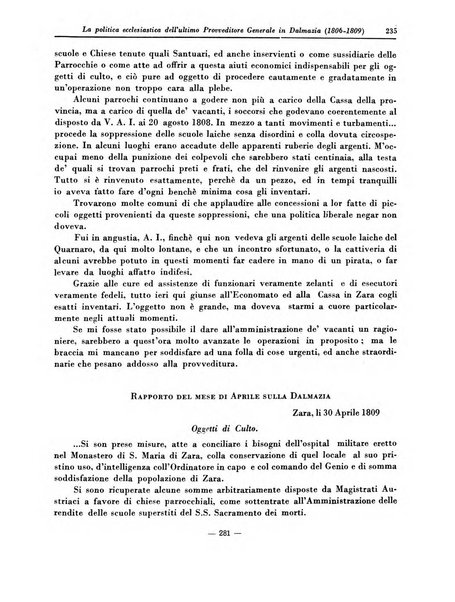 Archivio storico per la Dalmazia pubblicazione mensile