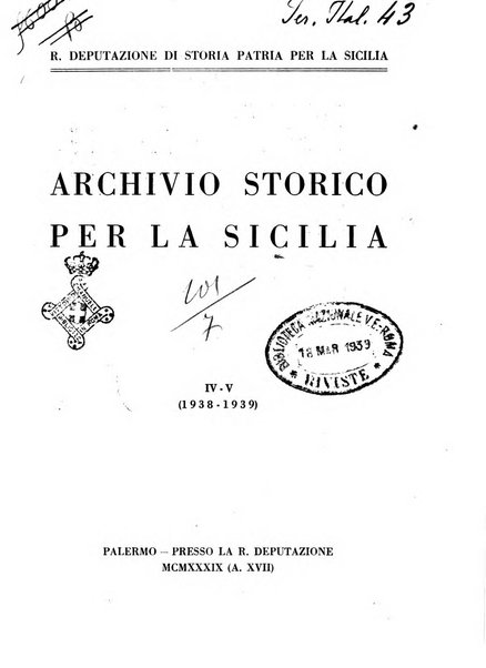 Archivio storico per la Sicilia