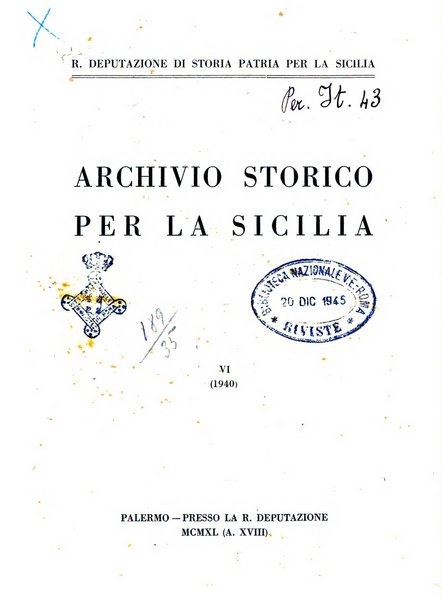 Archivio storico per la Sicilia