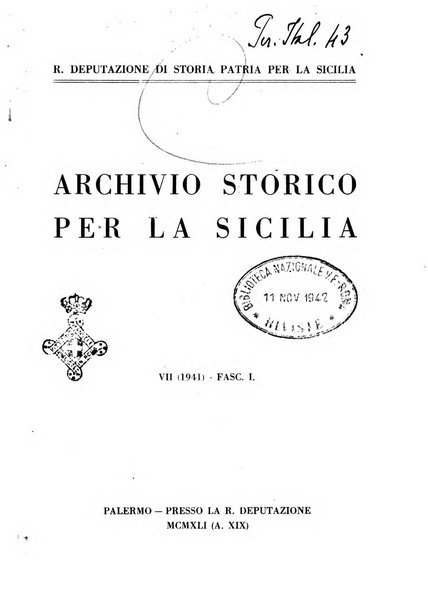 Archivio storico per la Sicilia