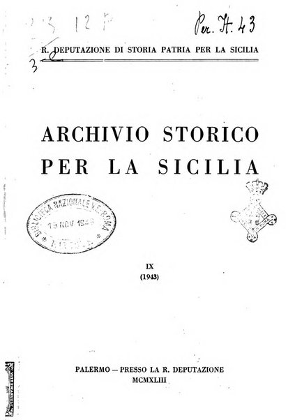 Archivio storico per la Sicilia