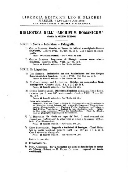 Archivum romanicum nuova rivista di filologia romanza