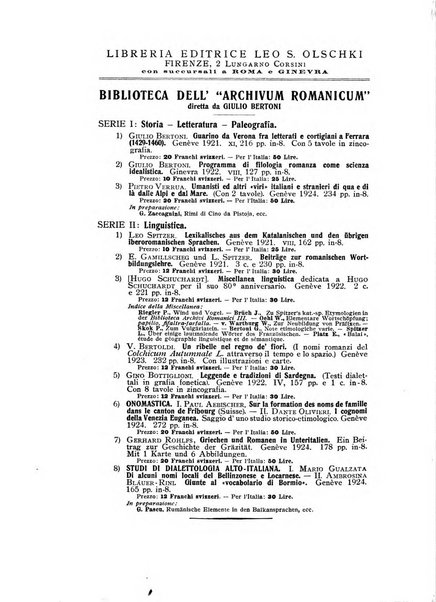 Archivum romanicum nuova rivista di filologia romanza