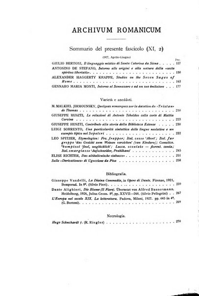 Archivum romanicum nuova rivista di filologia romanza