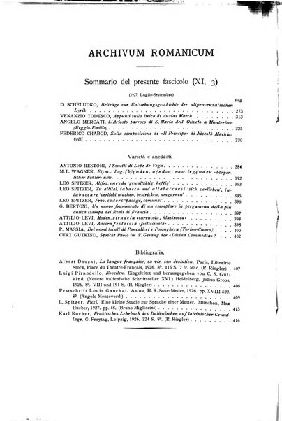 Archivum romanicum nuova rivista di filologia romanza