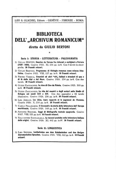 Archivum romanicum nuova rivista di filologia romanza