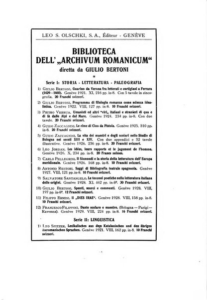 Archivum romanicum nuova rivista di filologia romanza