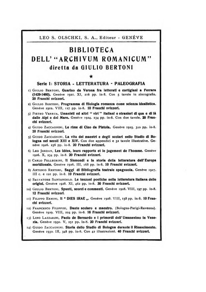 Archivum romanicum nuova rivista di filologia romanza