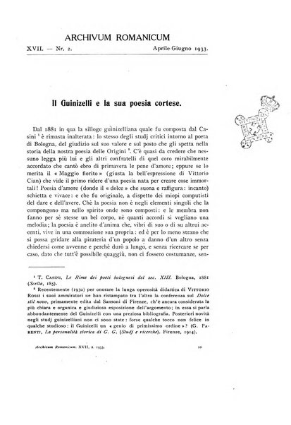 Archivum romanicum nuova rivista di filologia romanza