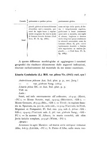 Archivio botanico pubblicato da Augusto Béguinot