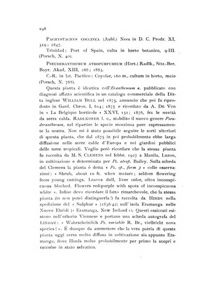 Archivio botanico pubblicato da Augusto Béguinot