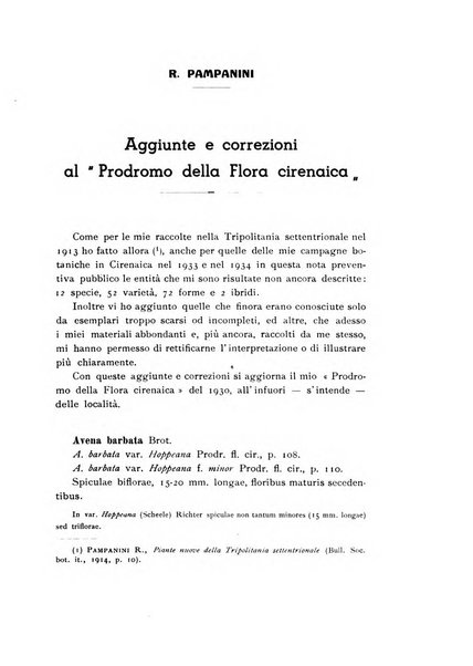 Archivio botanico pubblicato da Augusto Béguinot